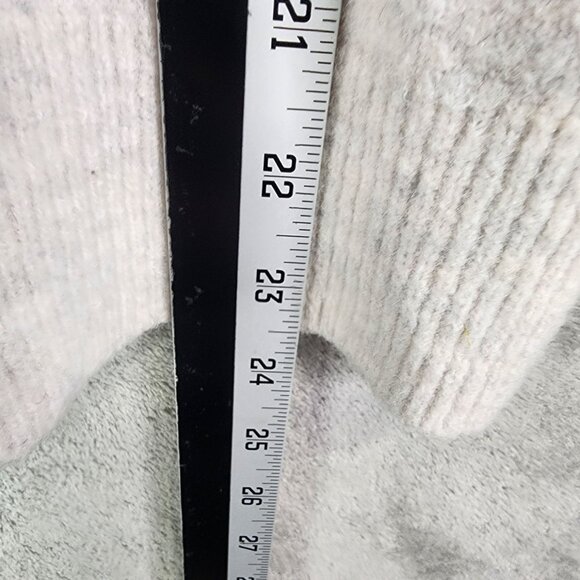 Womens Gray Banana Republic Hooded Sweater Long Sleeve Wool Blend Size L - Picture 7 of 8